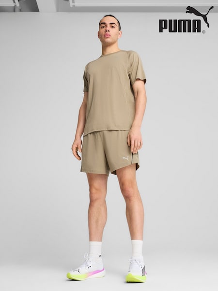 Puma Brown Mens Velocity 5" Running Shorts (H49097) | €46