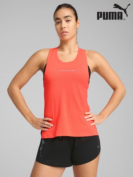 Puma Red Womens Run Graphic Mesh Single Vest (H49108) | €37