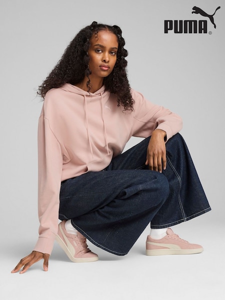 Puma Pink Womens Her Relaxed Hoodie (H49125) | 262 QAR