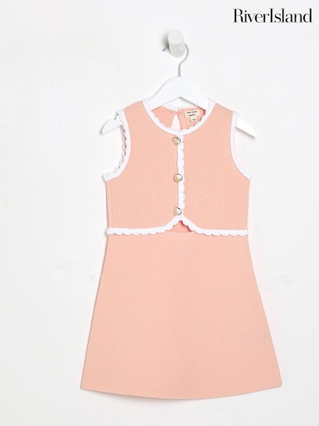 Oransje - River Island Girls Cut Out Shell Dress (H49130) | kr343