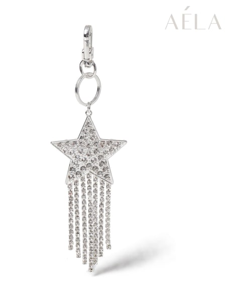 Aela Silver Tone Christmas Star Bag Charm (H49174) | €14