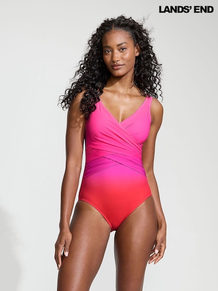Lands' End Tummy Control V-Neck Wrap Swimsuit (H49221) | 170 €