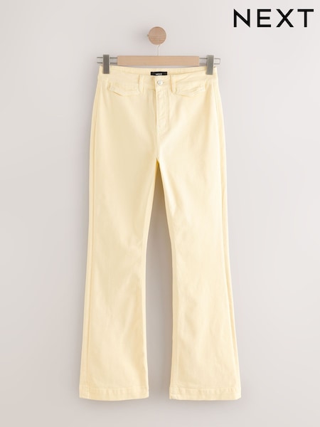 Lemon Yellow Double Button Flared Jeans (H49257) | €54