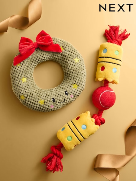 Green Christmas Wreath Pet Toy (H49481) | €11