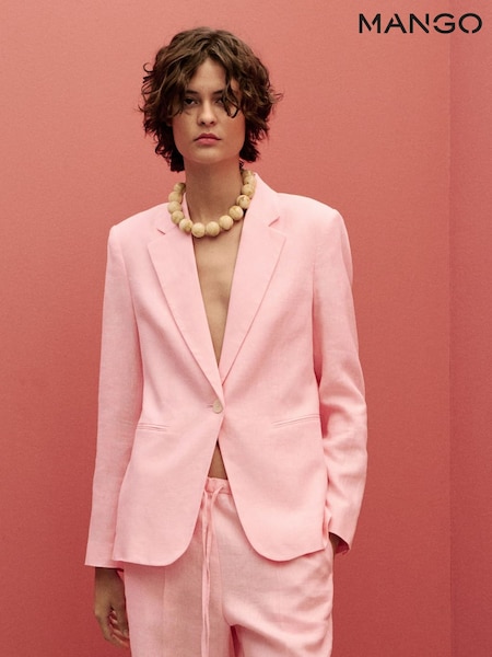 Mango Pink Blazer Boreli Suit Jacket (H49586) | €114