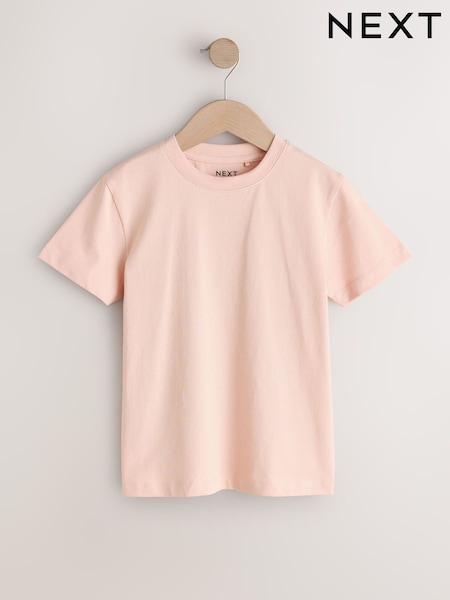 Peach Pink Regular Fit Short Sleeve T-Shirt (3-16yrs) (H49597) | OMR2 - OMR4