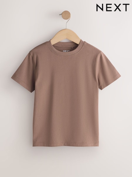 Mink Brown Regular Fit Short Sleeve T-Shirt (3-16yrs) (H49599) | OMR2 - OMR4