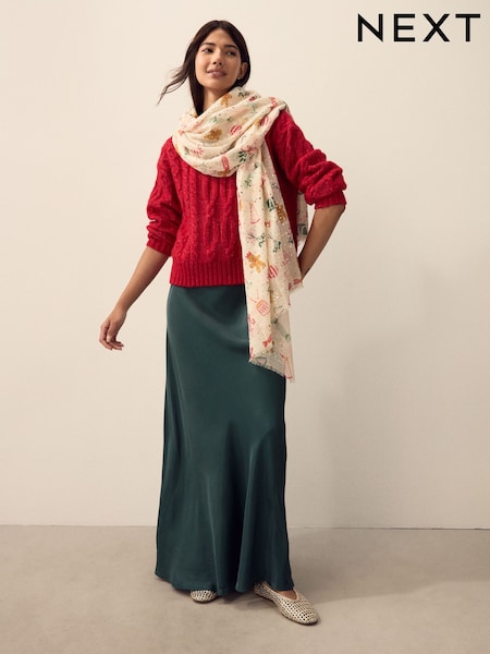 Weihnachten/Lebkuchen - Lightweight Scarf (H49654) | 20 €