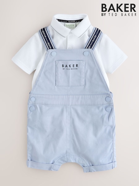 Baker by Ted Baker Dungarees And Polo Shirt Set (H49688) | AED251 - AED269