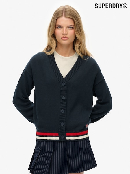 Superdry Navy Slouchy Knitted Cardigan (H49754) | 247 QAR