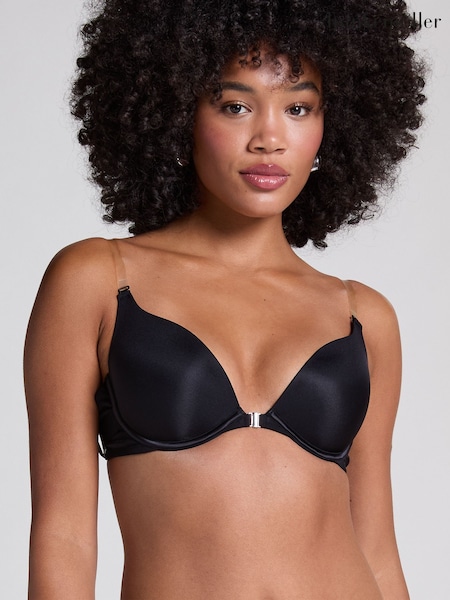 Negro - Hunkemöller Transparant Padded Underwired Push-Up Bra (H49909) | 48 €