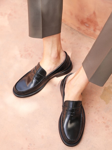 Off The Hook Monro Leather Penny Loafers Slip-On Shoes (H49938) | 55 €