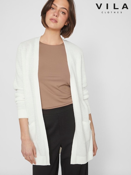 Bela - VILA Long 100% Cotton Cardigan (H49946) | € 53