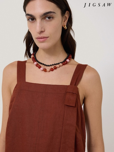Jigsaw Mixed Bead Necklace (H49969) | ‏699 د.إ.‏