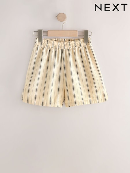 Neutral/Black Pull On Shorts (3-16yrs) (H50033) | AED61 - AED86