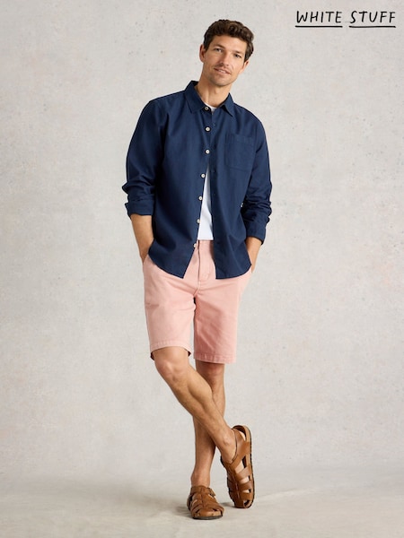 White Stuff Pink Sutton Chino Shorts (H50100) | ₪258