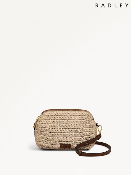 Radley Medium Dukes Place Crochet Zip Top Cross-Body Brown Bag (H50420) | 1,482 LEI