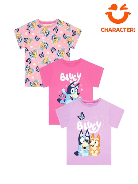 Character Pink Girls 100% Cotton T-Shirts 3 Pack (H50441) | 1,202 UAH