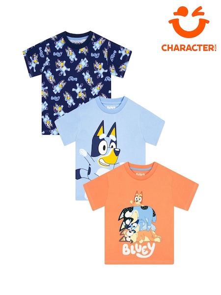 Character Blue Short Sleeve 100% Cotton T-Shirts 3 Pack (H50449) | €30