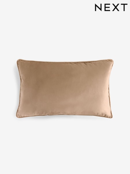 Dark Natural 40 x 59cm Matte Velvet Cushion (H50471) | 69 QAR