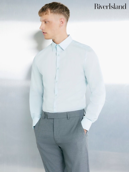 Зеленый - River Island Slim Fit Formal Shirt (H50515) | €29