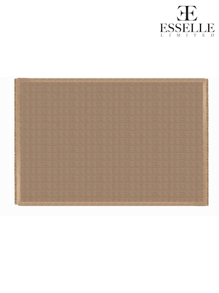 Esselle Neutral Jute Effect Herringbone 120 x 170cm Rug (H50544) | €85