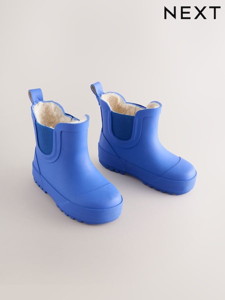 Blue Cobalt Warm Lined Ankle Wellies (H50587) | R$ 145 - R$ 175