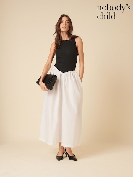 Nobodys Child Black Verity Midi Dress (H50808) | ₪377