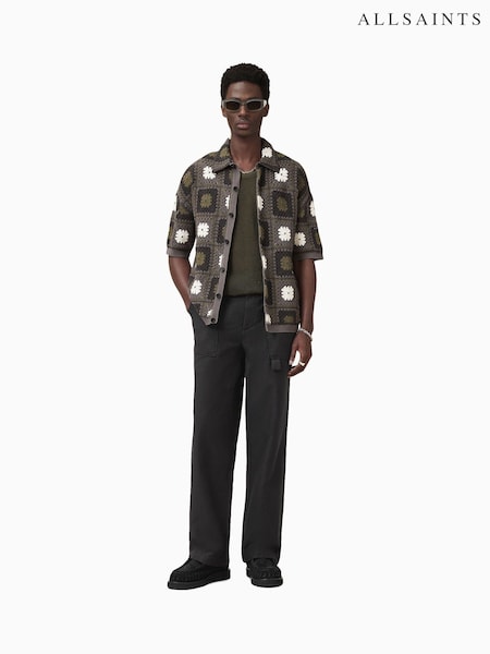 AllSaints Black 100% Organic Cotton Talbot Trousers (H50900) | €183