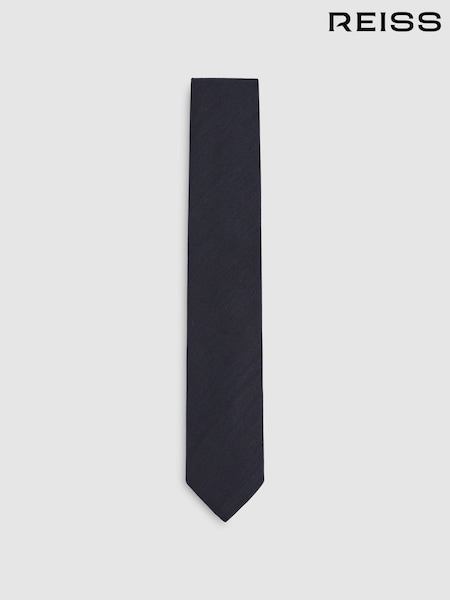 Azul marino - Reiss Falco Silk Blend Textured Tie (H50994) | 85 €