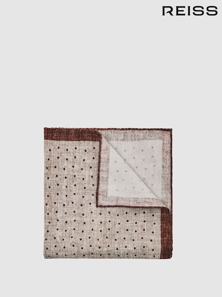 Reiss Grey Melange Lucio Pocket Squares (H50998) | AED274