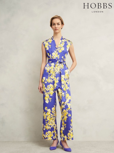 Hobbs Blue Macey Jumpsuit (H51243) | €253