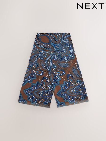 Brown Printed Scarf (H51458) | €17