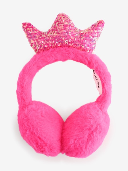 Billieblush Pink Logo Ear Muffs (H51465) | AED146