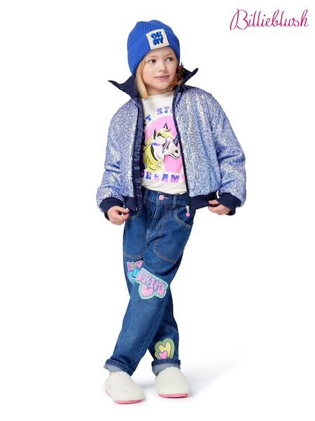 Logo Denim Jeans With Appliqué Detail (H51472) | AED379 - AED402