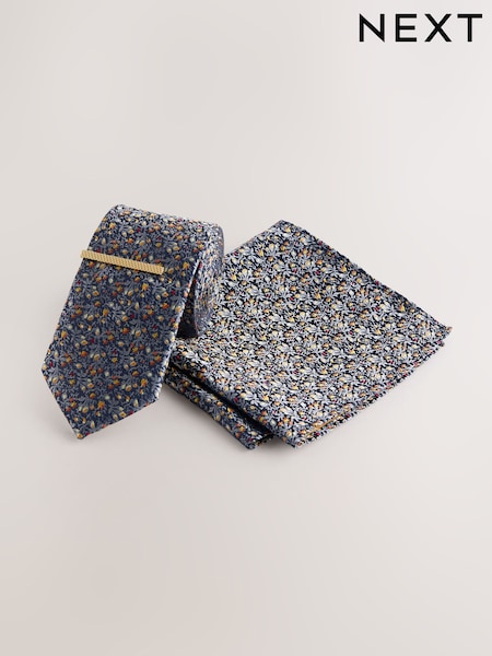 أزرق داكن - Tie and Pocket Square Set (H51487) | ‏79 د.إ.‏
