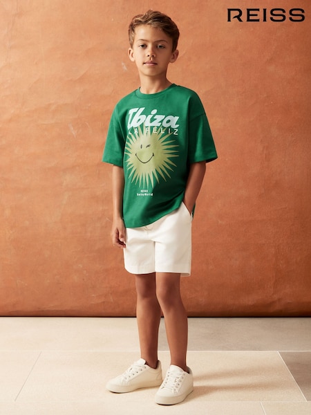 Reiss Bright Green Bruno 3-9 yrs SmileyWorld | Reiss Sun Motif T-Shirt (H51606) | €30