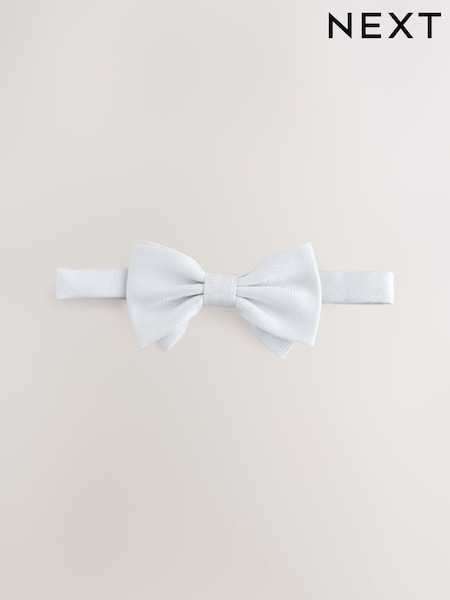 White Textured Bow Tie (H51676) | 59 QAR
