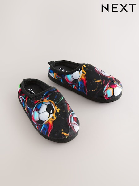 Black/Multi Football Slipper Mules (H51846) | €15 - €20