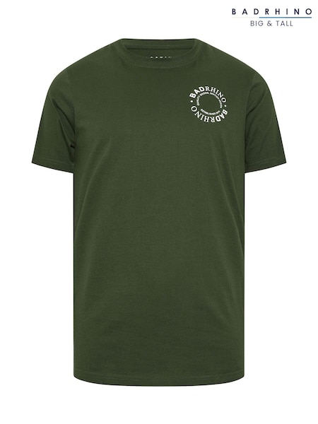 Verde - BadRhino Big & Tall Circle Logo 100% Cotton T-Shirt (H51868) | 149 LEI