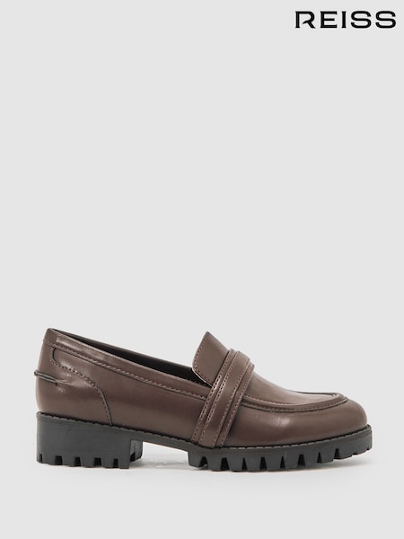 Reiss Burgundy Athena Shoes (H51995) | €84