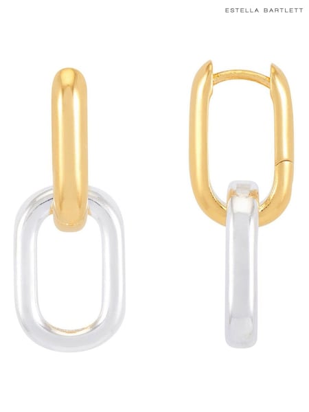 Estella Bartlett Gold Tone Detachable Link Hoops Earrings (H52017) | AED227