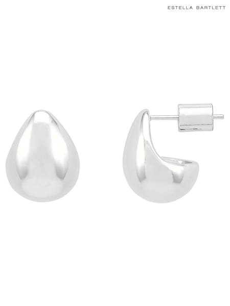 Estella Bartlett Silver Tone Silver Mini Teardrop Earrings (H52024) | €47