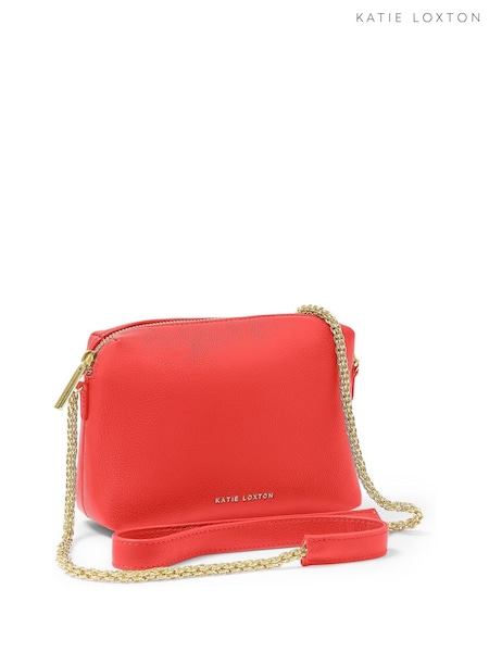 Katie Loxton Orange Margot Chain Crossbody Bag (H52047) | $70