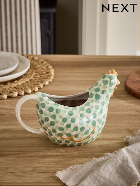 Sage Green Chicken Gravy Boat (H52287) | €21