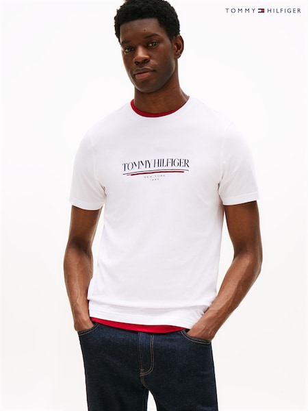 Tommy Hilfiger Logo Crew Neck T-Shirt (H52345) | € 53