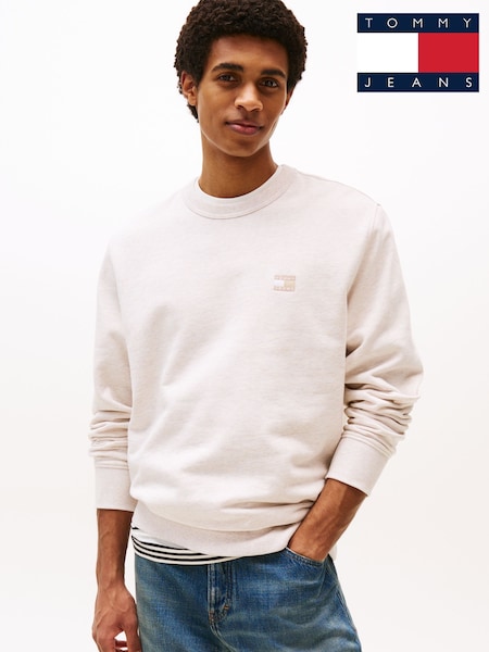 Tommy Jeans Natural Cotton Sweatshirt (H52368) | AED408