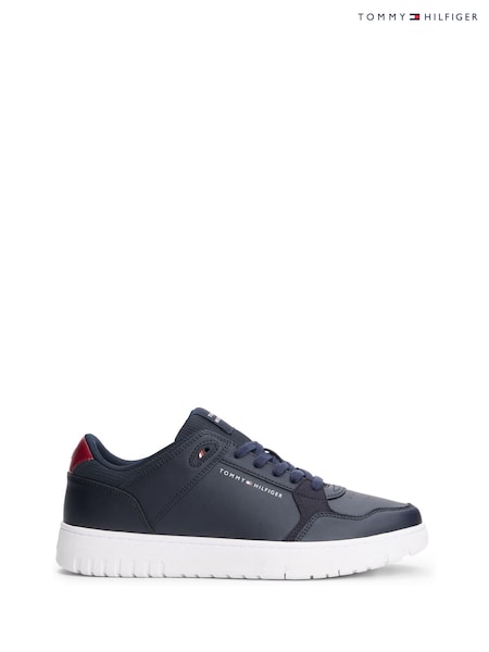 Tommy Hilfiger Blue Mixed Texture Fine Cleat Basketball Trainers (H52376) | €127