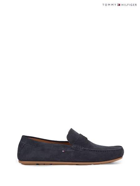 Tommy Hilfiger Blue Casual Leather Cleat Loafers (H52406) | €184