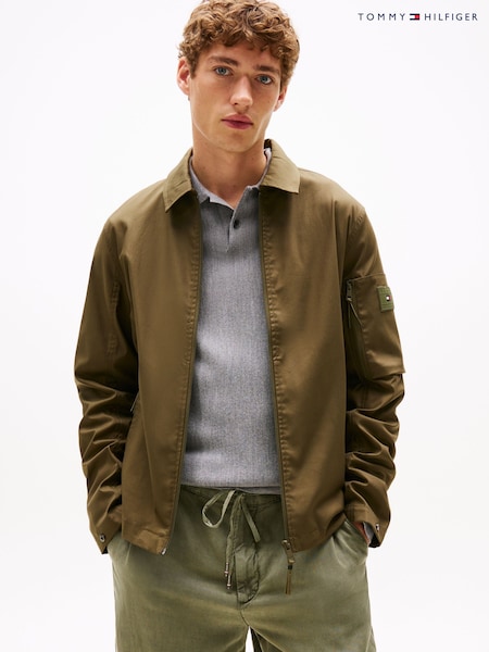 Tommy Hilfiger Green Technical Shacket (H52408) | €212